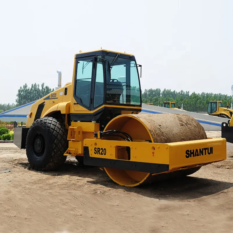 SHANTUI 20Ton مدحلة اليابان SR20-3 الأسطوانة سعر الطريق