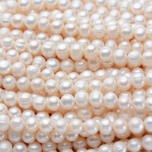 Collar de Perlas de Agua Dulce Blancas de 8-9 mm al por Mayor, Semiterminado, con Fuerte Brillo Circular, Estilo Casual y Micro - Product Image 4