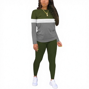 Trending Customized Lightweight Autumn Casual Activewear Modern Tracksuit Sets Elastic Waist <b>2</b> 1 Design for College Students - Product Image 4
