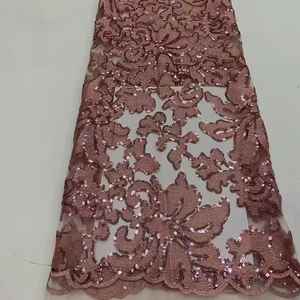 Nhà máy trong kho lưới thêu + Sequins Váy trẻ em vải ren - Product Image 4