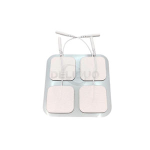 Électrode Ecg personnalisée dix <span class=keywords><strong>unit</strong></span>és TEN Pad soulagement de la douleur corporelle stimulateur musculaire nerveux électrode Ecg fil électrode bleue Gel dix patchs - Product Image 1