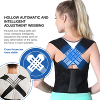 Correcteur de posture dorsal pour femmes et hommes, respirant, réglable, soutien lombaire, redresseur d'épaules, soutien complet du haut du dos