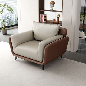 लक्जरी आधुनिक हाथ चमड़े के सिंगल सीट सोफा कार्यकारी कार्यालय सोफे ने आराम के लिए कार्यालय सोफा सेट किया - Product Image 3