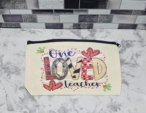 8.3 X 4.7 Inch DIY Craft Blank Cotton Canvas Zipper Pouches Pencil Case <strong>Makeup</strong> Cosmetic Stationary <strong>Storage</strong> <strong>for</strong> Toiletries - Product Image 4
