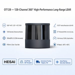 HESAI OT128 128 canales de alto rendimiento Auto-Grade 360 ° Sensor de movimiento y posición Lidar de largo alcance - Product Image 2