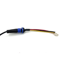 Câble pré-câblé de type M12 à verrouillage automatique, écran LED, lampe de culture pour plantes, connecteur étanche IP67 à 2, 3, 4 ou 5 broches