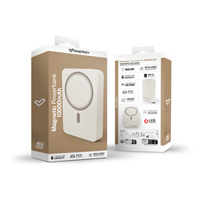 Batería Externa Magnética Energy Sistem 10000mAh 15W Inalámbrica 20W con Cable / Accesorio 13N Diseño Delgado / Seguro para Vuelos Color Champán - Product Image 6