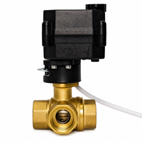 Katup Bola Listrik 3 Arah dengan Konfigurasi L-Port 1/2" 3/4" 1" 12V 24V DC