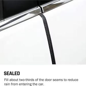 यूनिवर्सल एक्सेसरीसः ऑटोमोटिव डोर एज गार्ड, यू-आकार के रबर सीलिंग ट्रिम्स, अधिकांश ऑटोमोटिव कस्टम कटिंग के लिए उपयुक्त - Product Image 4