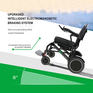 Silla de Ruedas Plegable Fácil de Usar con Marco de Fibra de Carbono, Eléctrica, Metálica Negra con Motor Grande de 250W*2 sin Escobillas para Personas Mayores - Product Image 4