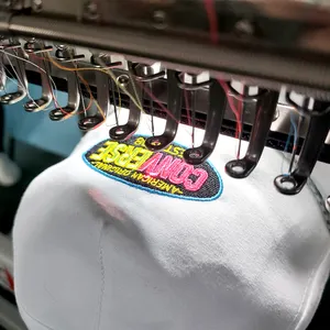 Máquina de bordado para roupas, preço de fábrica, totalmente automático, 2 cabeças, máquina bordada