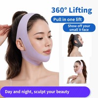 Bandeau de lifting facial en V, réducteur de double menton, masque de compression amincissant pour femme, outil de sculpture du visage pour le sommeil, durée de conservation 1 an