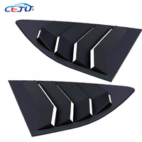 Kits de carrosserie de voiture aspect carbone ABS noir brillant, aérations latérales arrière pour Ford Mondeo Fusion Ambiente MK 5 MD 2014-2021