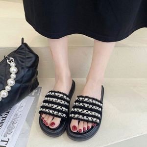 <span class=keywords><strong>Sandales</strong></span> pour femmes de créateur, pantoufles en cuir de luxe pour femmes, chaussures plates, <span class=keywords><strong>sandales</strong></span> <span class=keywords><strong>Oran</strong></span>, chaussures de fête, chaussures de mariage - Product Image 4