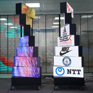หน้าจอแสดงผล LED อัจฉริยะแบบหมุนได้สองด้าน 10 ชั้น GOB แบบกำหนดเองได้  หน้าจอ LED โฆษณาเชิงพาณิชย์สำหรับหลายสถานการณ์ - Product Image 1