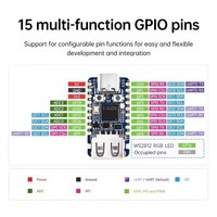 Placa de Desarrollo de Microcontrolador DFU RP2350 RP2350A/RP2350-USB-A, Mini USB Basado en Raspberry Pi de Doble Arquitectura