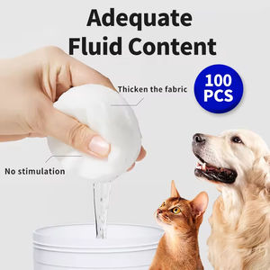 Toallitas para mascotas a precio de fábrica, suaves, no tejidas, para baño de perros y gatos, almohadillas de limpieza para ojos, artículos de aseo para mascotas. - Product Image 6
