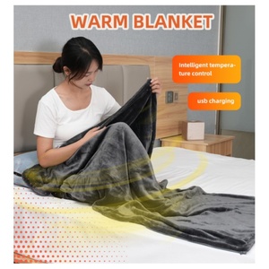 Intelligent Far-Infrared <b>USB</b> Heated Blanket with 3-Speed <b>Heating</b> Setting for Home Office Car RV Travel and Other Occasions - Product Image 6