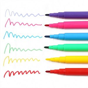 Stylo marqueur aquarelle miniature personnalisé, lavable, pour enfants, plusieurs couleurs, emballage en vrac en plastique - Product Image 2