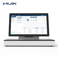 Station de travail pour bibliothécaire RFID avec écran tactile capacitif 21,5 pouces, Windows 10, prise en charge SIP2 NCIP SDK API OEM ODM