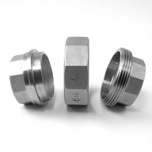 Unión de acero inoxidable AISI 316, técnica de forja roscada a Gas de 3 pulgadas, acero al carbono liso galvanizado, hembra NPT para aceite y agua de 50mm - Product Image 3