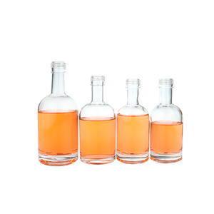 Bocaux personnalisés bon marché Bouchon de bouteille en verre de liège Bouteille en verre de 500ml pour <span class=keywords><strong>rhum</strong></span> - Product Image 5