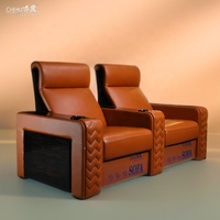 Mobilier de théâtre 7D motion ride chaise de cinéma usage domestique sièges de cinéma 6 sièges de cinéma maison avec massage