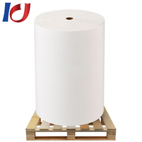 Papier couché semi-brillant 80 g/m² en rouleau jumbo, étiquettes autocollantes à forte adhérence, forme ronde, pour la promotion et l'utilisation en épicerie