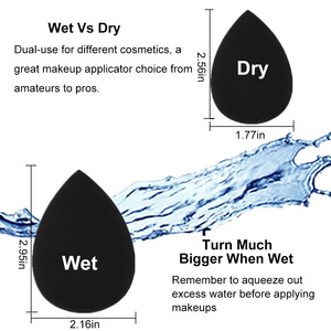 OEM, черная косметическая губка для макияжа, без латекса, точечная черная косметическая губка для блендера для макияжа - Product Image 6