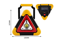 Lampe triangulaire solaire, étanche et Durable, éclairage de travail multifonctions, phare d'avertissement pour voiture