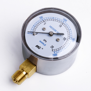 Nouveau manomètre à soufflet en acier inoxydable YE-60 pour la prévention de la surpression 0-40 kPa, eau, hydraulique, gaz naturel - Product Image 3