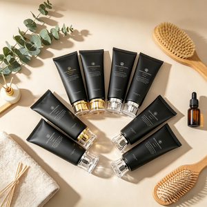 Bouteille d'emballage cosmétique en plastique noir mat 100g Tube de crème de soin de peau de lotion corporelle en plastique 100ml - Product Image 1