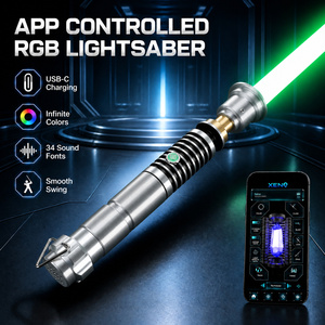 <span class=keywords><strong>Sabre</strong></span> <span class=keywords><strong>laser</strong></span> Nexussabers EP6 avec poignée métallique inspirée de Luke Skywalker, 34 effets sonores, <span class=keywords><strong>sabre</strong></span> <span class=keywords><strong>laser</strong></span> lourd pour duels, idéal pour les fans et le divertissement. - Product Image 1