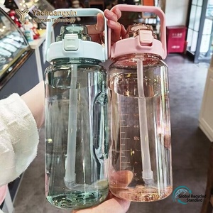 Minimalist Classic Design Plastic Water <b>Bottle</b> 2.0L Lightweight Portable Straw Handle Multi Color Options YACHUANGXIN VIETNAM - Product Image 3