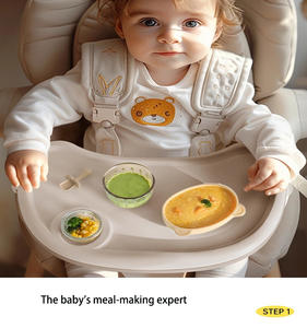 Многофункциональный электрический кухонный комбайн 200 Вт, 0.3 л, стеклянный, для приготовления детского питания, с USB-питанием, для измельчения, смешивания и переработки мяса - Product Image 4