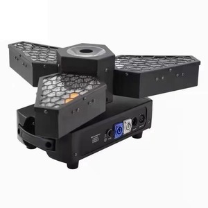 ZY RGBW 3 en 1 4 en 1 LED Minimalista <span class=keywords><strong>Infinito</strong></span> Rotación Hoja de arce Retro Pixel DMX Retro Concierto Fondo Estroboscópico Triángulo PVC - Product Image 2