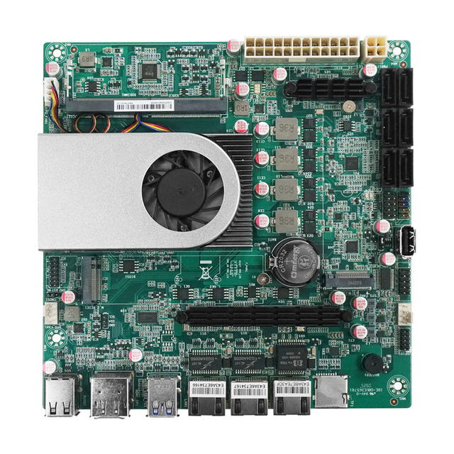 Wholesale BKHD N150 NAS MINI-ITX Motherboard Quad Cores 3Lan 2.5G 10G 2*M.2 6*SATA DDR5 16G NAS Server Motherboard Firewall