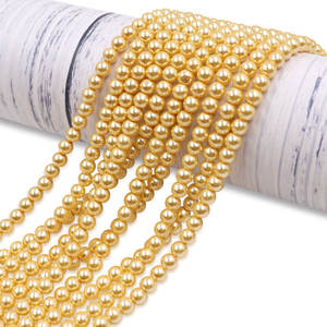 3mm Beige crema grisáceo <span class=keywords><strong>bronceado</strong></span> amarillo claro australiano oro blanco vidrio pequeñas perlas redondas cuentas hechas a mano accesorios de joyería cuentas - Product Image 6