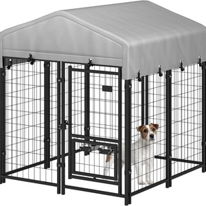 Jaula con Techo de Hierro <span class=keywords><strong>para</strong></span> Perros, Gatos, <span class=keywords><strong>Conejos</strong></span> y Gallinas - Jaula <span class=keywords><strong>para</strong></span> Perros de Raza Grande - Product Image 5