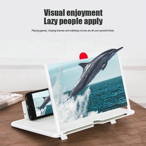 Spedizione gratuita 10/12 pollici amplificatore dello schermo del telefono portatile lente d'ingrandimento dello schermo del telefono <span class=keywords><strong>cellulare</strong></span> 3D Video protezione degli occhi Display Expander - Product Image 4