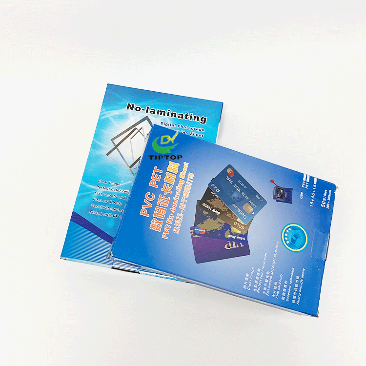 Tiptop 760micron A4 Size Inkjet Printable Id Card Plastic Sheet No Laminating Dragon Pvc Sheet White