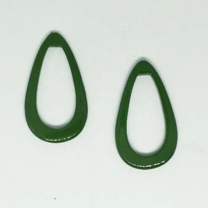 Boucles d'oreilles créoles de style mignon faites à la main du Vietnam Offre Spéciale bijoux de cadeau de breloques de mode en corne - Product Image 2