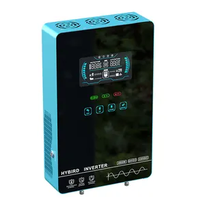 new model dc to ac inverter and mppt solar charger 4500watts 48v with glass LCD touch screen