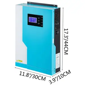 ราคาโรงงาน5.5KW 48โวลต์ MPPT ไฮบริดอินเวอร์เตอร์นอกตารางอินเวอร์เตอร์ไฮบริดพลังงานแสงอาทิตย์