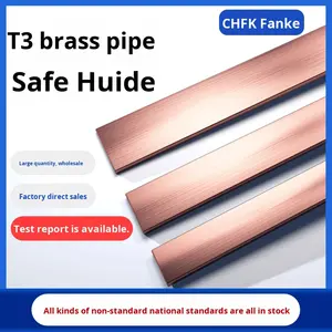 Barre de bus en cuivre T3, dissipation thermique, barre de cuivre conductrice plate, épaisseur 1-2-3-4-5-6-8-1012 - Product Image 2