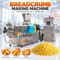 Machine à fabriquer des morceaux de pain croustillant de style américain, ligne de traitement par extrudeuse à double vis pour la production de morceaux de pain croustillant granulaires