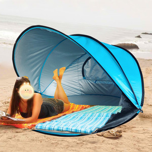 Tente de plage entièrement automatique pour 2-3 personnes, ouverture rapide et simple, pare-soleil et protection solaire, tente de loisirs pour la pêche et le <span class=keywords><strong>parc</strong></span> - Product Image 6