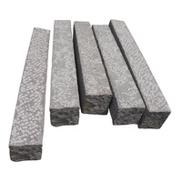 Trottoir de construction de routes, bordure en granit gris clair