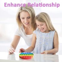 Jouets sensoriels en silicone à bulles pour la décompression, soulagement du stress, anti-anxiété, produits sportifs et de divertissement