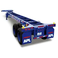 ISO 40ft 2 axles Intermodal Container Chassis Truck Semi Trailer for tunnel container transport and transit
